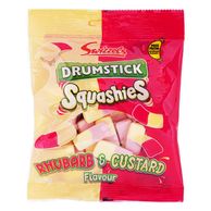 Drumstick Squashies Rhubarb & Custard Flavour 160g Swizzels